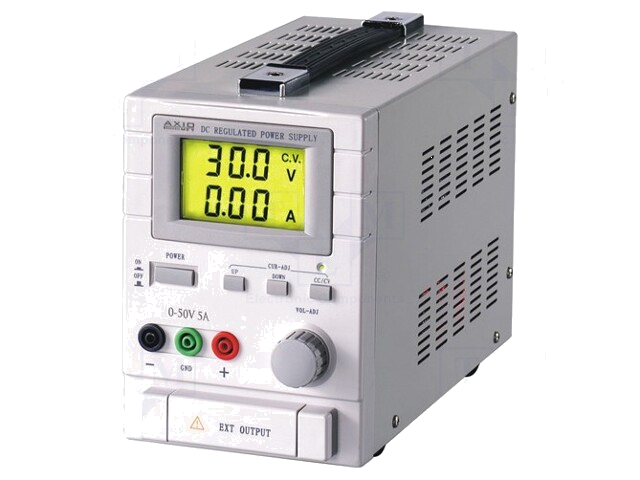 Voedingseenheid: voor lab; eenkanaals,lineair; 0÷30VDC; 0÷5A Voedingseenheid: voor lab; eenkanaals,lineair; 0÷30VDC; 0÷5A